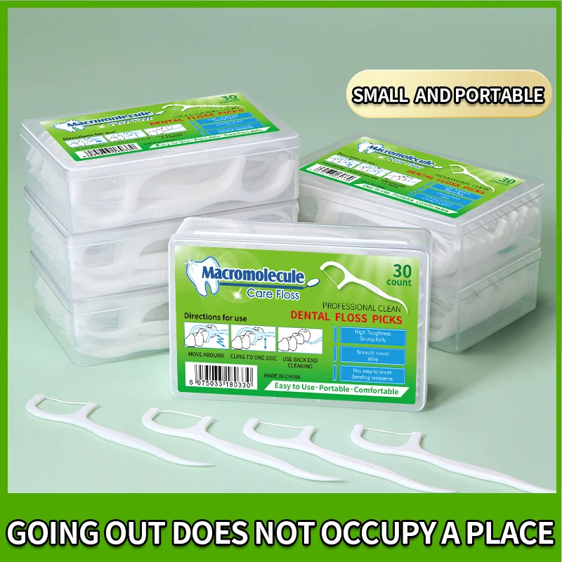 Zahnseide Stick Zahnseide Zahnstocher Erwachsenen Haushalt High-End Zahnseide Zahnstocher Box Wasser Zahnseide klein tragbar Image