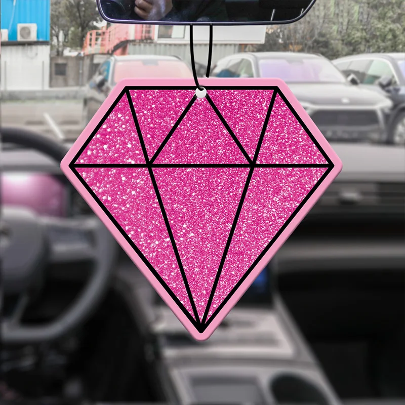 Auto Aroma therapie Parfüm Lufter frischer japanische Cartoon Anime Rückspiegel Duft Anhänger Toilette Luft auslass roten Diamanten Image