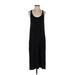 Eileen Fisher Casual Dress - Midi Scoop Neck Sleeveless: Black Print Dresses - Women's Size X-Small