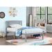 Twin/Full Size Wood Platform Bed Frame with Headboard For Kids