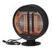 Black/White 1000-watt Outdoor Round Electric Infrared Portable Tabletop Heater with IP54 Waterproof