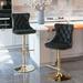 Home Bar Stools Swivel Barstools Dining Chair Tufted High Stool 2pcs