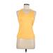 C9 By Champion Active Tank Top: Yellow Solid Activewear - Women's Size Medium