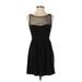 Love...ady Cocktail Dress - Mini: Black Solid Dresses - Women's Size Small