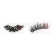 Kaola 1 Pair Christmas Eyelashes Natural 3D Effect Soft Lightweight Compact Dress Up Man-made Fibers 25mm Beauty False Eye Lashes for Party