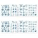 8 Sheets Temporary Tattoo Men Women Adult Finger Tattoo Stickers Party Fake Tattoos Style 3