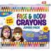 JOYIN 42PCS Face and Body Paint Crayons Painting Kit Safe & Non-Toxic Party Gift