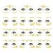 12 Sheets Face Tattoo Sticker Temporary Tattoo Face Jewels for Women Girls Make Up Dancer Costume Parties Style 5