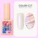 ZTTD DIY Nail Lacquer Easy Peel Nail Lacquer Top & Base Coat Water Based Nail Lacquer and Ladies Girl Decorative Products Solid Nail Lacquer 15ML 127