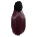 SUCS Winter Long Wig Hat Wig Straight Cap with Casual Wig Women Hats Caps Hair Hooded wig