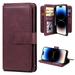 for Samsung Galaxy A52 4G/5G Case Heavy Duty Protection Wallet with Magnetic Case 10 Card Slots 2 in 1 Folio Flip Premium PU Leather Wallet Kickstand Case for Samsung Galaxy A52 4G/5G - Winered