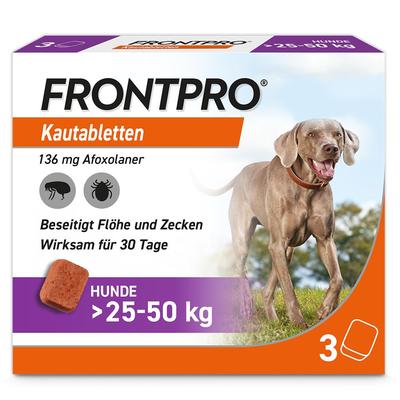 Frontpro 136 mg Kautabletten f.Hunde >25-50 kg 3 St Image