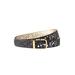 Women's Reversible Laser Cut Belt by Accessories For All in Black Gold (Size 18/20)
