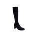 Wide Width Women's Centola Tall Calf Boot by Aerosoles in Black Faux Suede (Size 11 W)