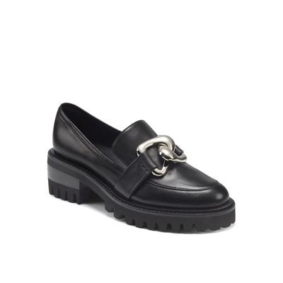 Women's Lilia Dressy Flat by Aerosoles in Black Leather (Size 10 M)