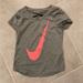 Nike Shirts & Tops | Girls Nike Dri Fit Tshirt. Girls Size Small. | Color: Gray/Pink | Size: Sg