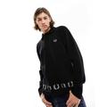 Fred Perry knitted longsleeve polo in black