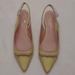 Kate Spade Shoes | Kate Spade Women's Size 8.5 "Antibes" 1 Inch Heel Sling, Nwob | Color: Tan/Yellow | Size: 8.5