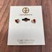 Giani Bernini Jewelry | Giani Bernini Cubic Zirconia Silver And Red Heart Stud Earrings Sh94 | Color: Red/Silver | Size: Os