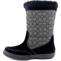 Coach Shoes | Coach Black Signature Sherman Mid Boots | Color: Black/Gray | Size: 6.5