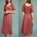 Anthropologie Dresses | Anthropologie Current Air Maxi Peasant Puff Sleeve Flowy Dress Sz Xs | Color: Pink/Purple | Size: Xs