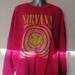 Urban Outfitters Tops | Ladies Bright Pink Urban Outfitters Nirvana Sweat Shirt Medium/Large 2021 - Vgc | Color: Pink | Size: L