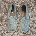 Michael Kors Shoes | Michael Kors Denim Sparkly Espadrille Shoes Size 9 | Color: Blue | Size: 9