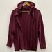 American Eagle Outfitters Sweaters | American Eagle | Maroon Plush Hooded Cardigan | Color: Red | Size: M