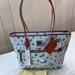 Dooney & Bourke Bags | Beauty And The Beast Dooney & Bourke Shopper Tote Epcot Food & Wine 2021 | Color: Blue/Tan | Size: Large