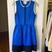 Kate Spade Dresses | Kate Spade New York Dive Right In Ocean Blue Scuba Dress Size 0 | Color: Blue/White | Size: 0