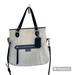 Coach Bags | Coach: Medium/Large White & Navy Blue Shoulder Bag W/Detachable Strap Preowned | Color: Blue/White | Size: Medium/Large