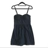 American Eagle Outfitters Dresses | American Eagle Lbd Black Eyelet Mini Dress Size 6 | Color: Black | Size: 6