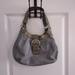 Coach Bags | Coach Lynn Leather Hobo Shoulder Bag Grey Olive Green Metallic F15527 | Color: Gray | Size: Os