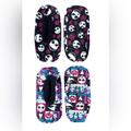 Disney Shoes | 2-Pack Of Nightmare Before Christmas Women's Slipper Socks! | Color: Black/Purple | Size: 7-9.5 One Size Fits Most