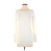 Ann Taylor LOFT Pullover Sweater: Ivory Color Block Tops - Women's Size Small