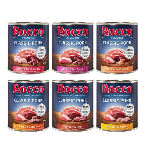 800g Classic Pork Gemischtes Paket Rocco Hundefutter nass