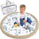 Baby crawling mat Model 2 ⌀100 cm - play mat for children, round play mat, children's crawling mat Africa