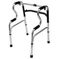 Rollator Double Curved, Elderly Four-Legged Walking Frame Aluminum Alloy Folding Disabled Cane Sports Training Support Yearn for Full Moon