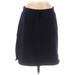 T by Talbots Casual Skirt: Black Solid Bottoms - Women's Size Medium Petite