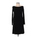 Eileen Fisher Casual Dress - Sheath: Black Solid Dresses - Women's Size P Petite