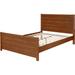 Camden Isle Furniture Caroline Bed w/ Paneled Headboard & Footboard Wood in Brown | 43.3 H x 78.3 W x 83.5 D in | Wayfair 116533