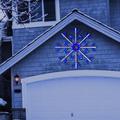 The Holiday Aisle® Large Snowflake Decoration w/ Blue & White Motion LED Lights Plastic in Blue/White | 39 H x 39 W x 1 D in | Wayfair