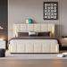 Latitude Run® Lowenstern Storage Standard Bed Upholstered/Linen in Brown | 43.7 H x 65.4 W x 83.3 D in | Wayfair A4C9B0C1E3AD4EDE9F7DC2FE6EBBBD1C