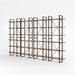 17 Stories Sonstrom 86" H x 142" W Iron Etagere Bookcase Metal in Black/Brown/Yellow | 86 H x 142 W x 12.5 D in | Wayfair