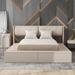 Latitude Run® Hammaad Queen Storage Standard Bed Upholstered/Velvet, Solid Wood in Brown | 43.5 H x 82.7 W x 92.1 D in | Wayfair