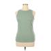 Nine West Active T-Shirt: Green Activewear - Women's Size X-Large