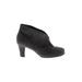 Ankle Boots: Gray Solid Shoes - Women's Size 8 1/2 - Almond Toe