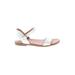 Steve Madden Sandals: White Print Shoes - Women's Size 6 - Open Toe