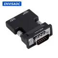 Adattatore convertitore compatibile HDMI a VGA Adattatore VGA 1080P Jack audio da 3,5 mm per PC desktop portatile a proiettore HDTV Video audio
