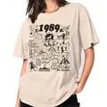 1989 Vintage Music Poster T-Shirt Trendy Fashion Fandom Music Concert T Shirt manica corta Cute